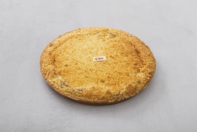 Hele kersen kruimelvlaai.